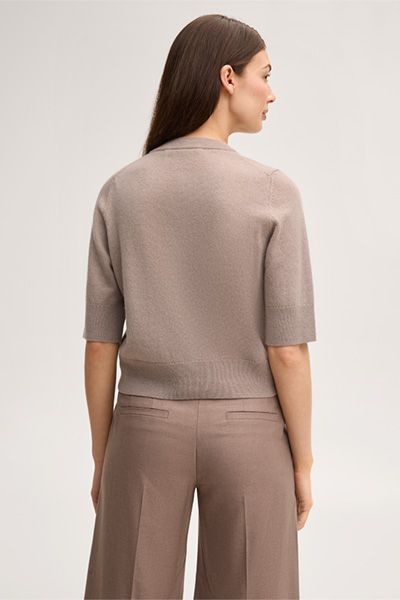 Kurzärmeliger Kaschmir-Cardigan