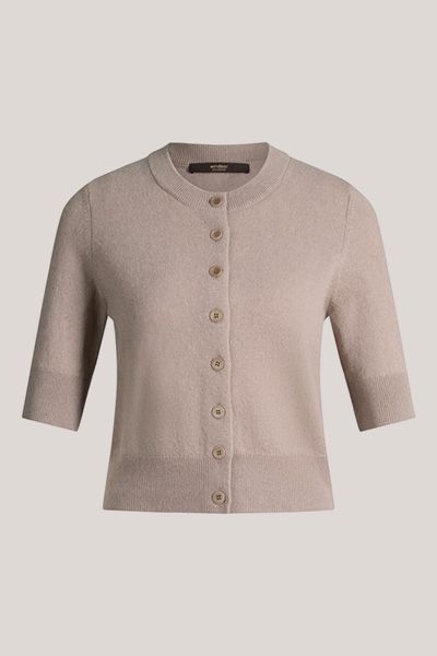 Kurzärmeliger Kaschmir-Cardigan