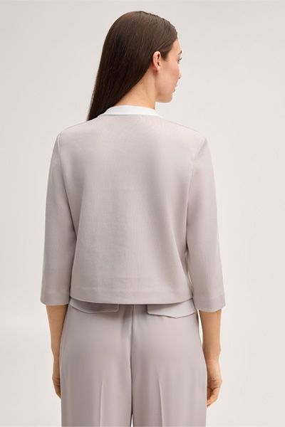 Elegante Baumwollmischungs-Strickjacke mit Taschen