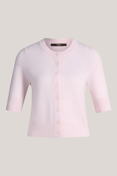 Cashmere Kurzarm-Cardigan