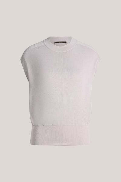Strickoberteil aus Seiden-Baumwollmischung