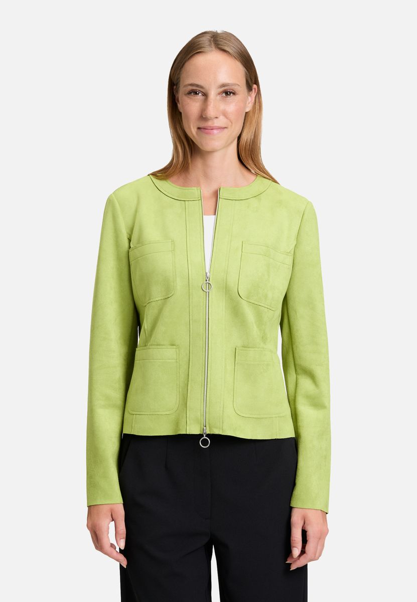 Blazer-Jacke mit Reißverschluss