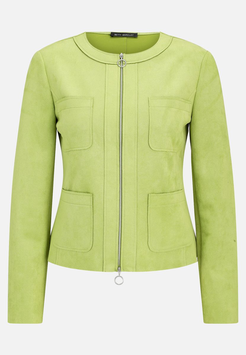 Blazer-Jacke mit Reißverschluss