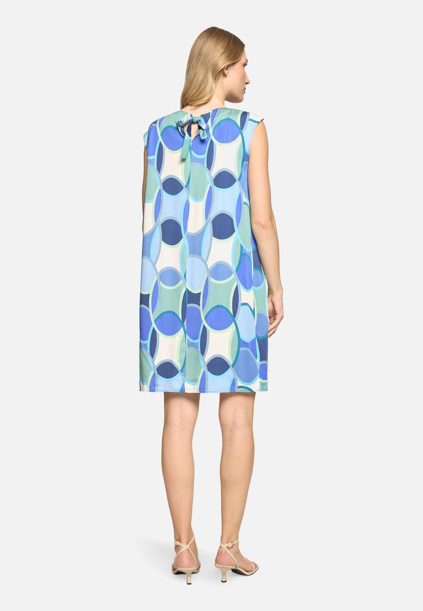 Ärmelloses Kleid mit abstraktem Muster