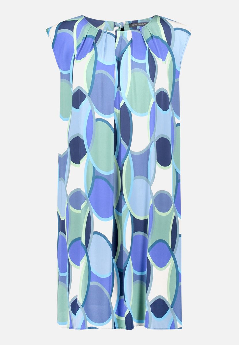 Ärmelloses Kleid mit abstraktem Muster