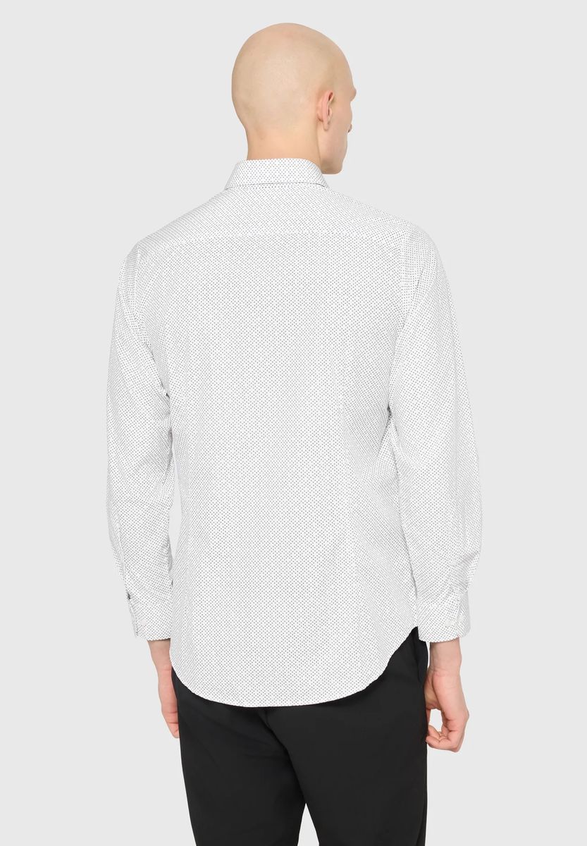 MANGUUN Business-Hemd, Body, Langarm, Kent, für Herren, weiß, 37