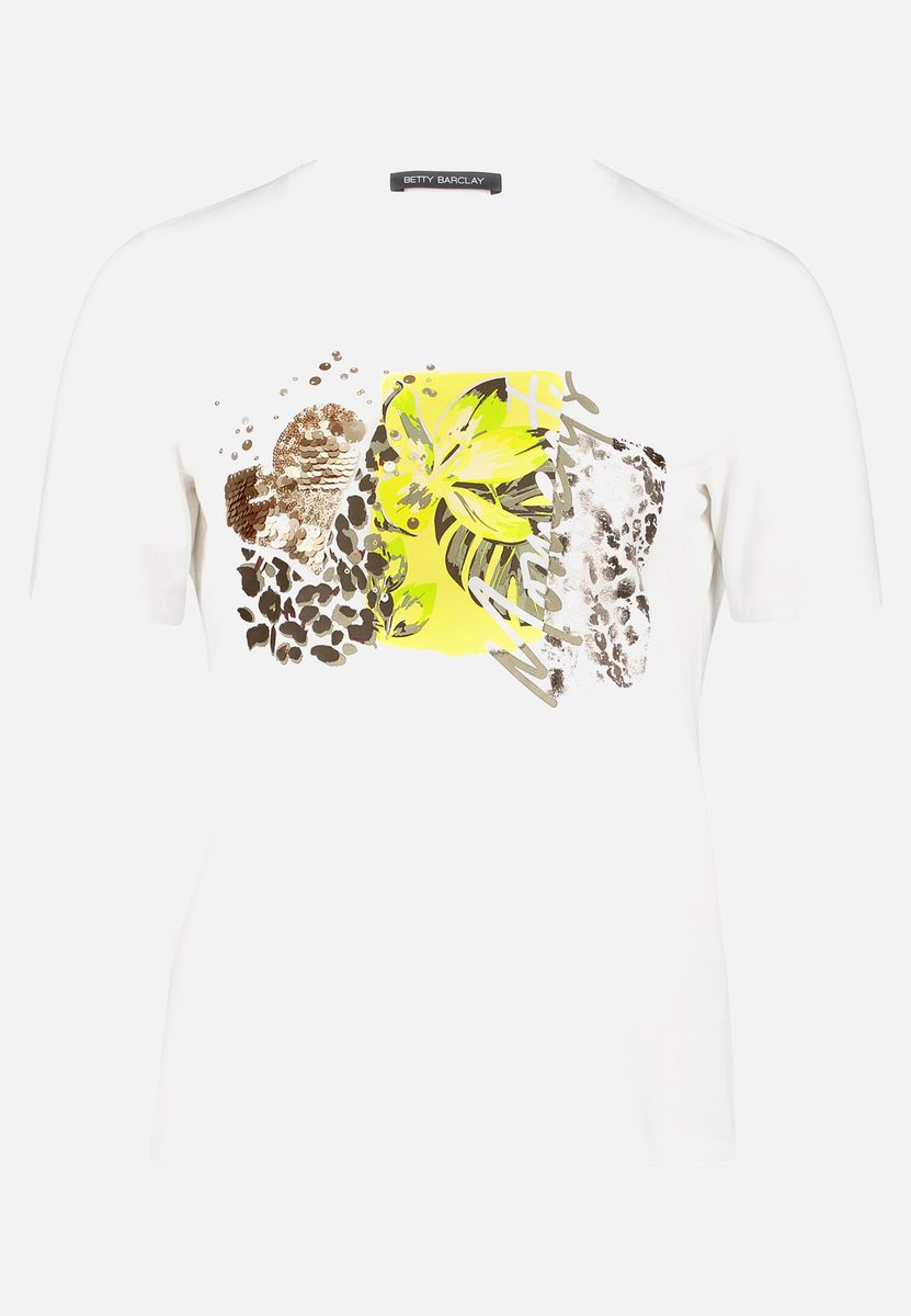 T-Shirt mit kombiniertem Grafik-Print