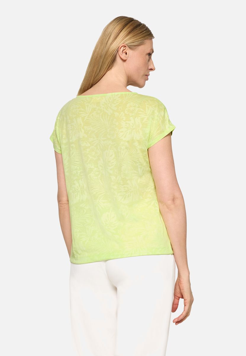 Top mit Tropenprint und Tunnelzug