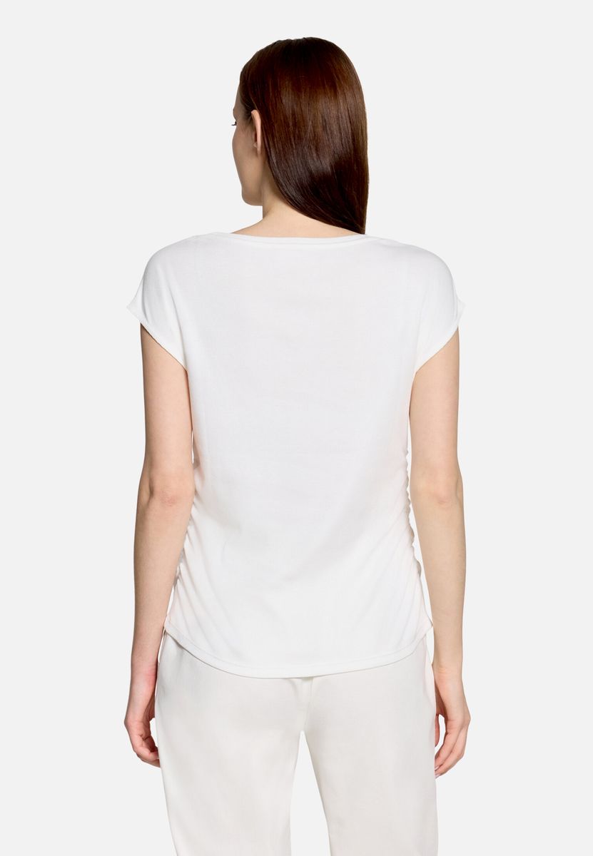 Verziertes Rippshirt mit Flügelärmeln