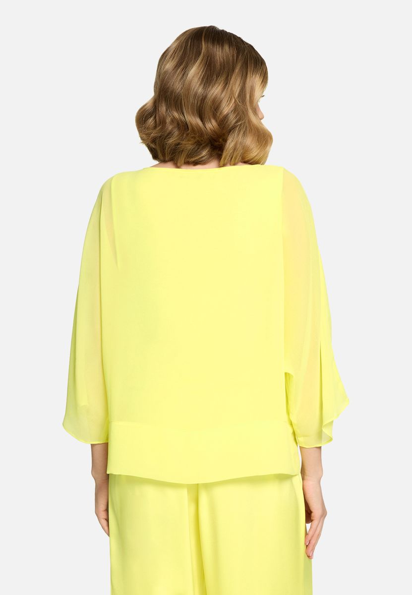 Chiffonbluse mit Knotendetail