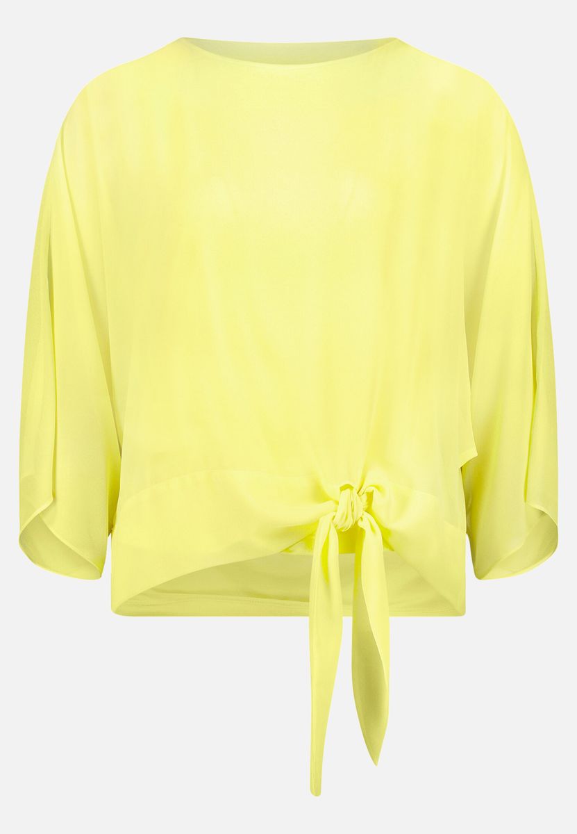 Chiffonbluse mit Knotendetail