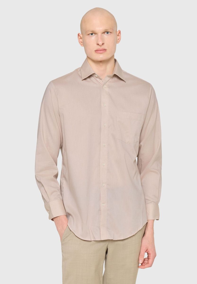 Modernes Langarm Businesshemd