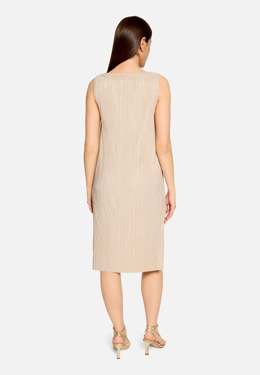 Elegantes ärmelloses Chiffonkleid mit Plissee