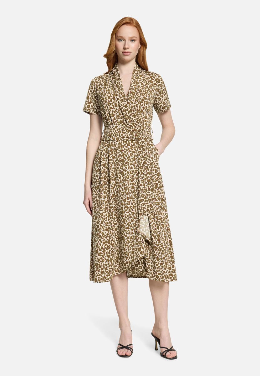 Midikleid mit Animal-Print
