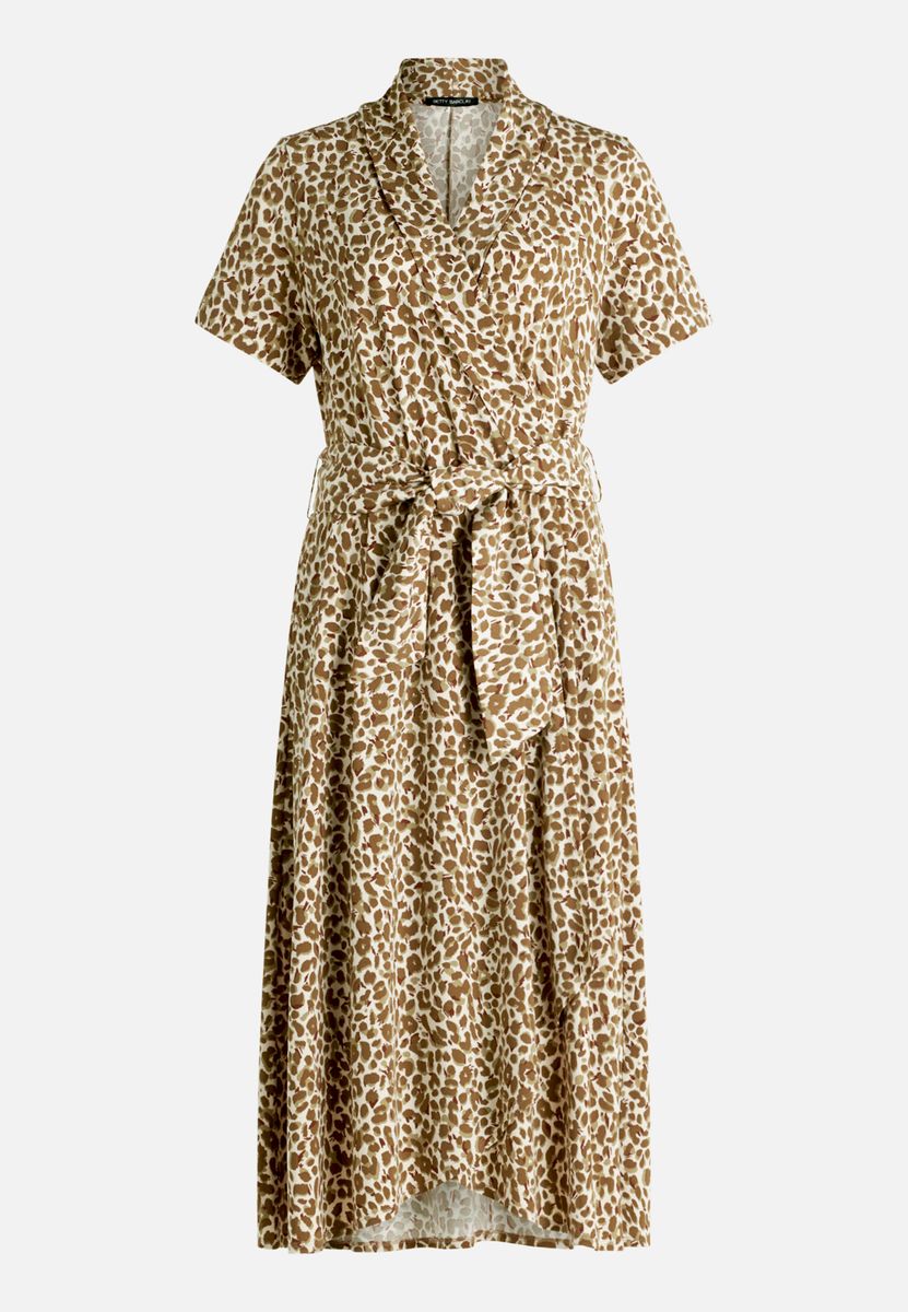 Midikleid mit Animal-Print