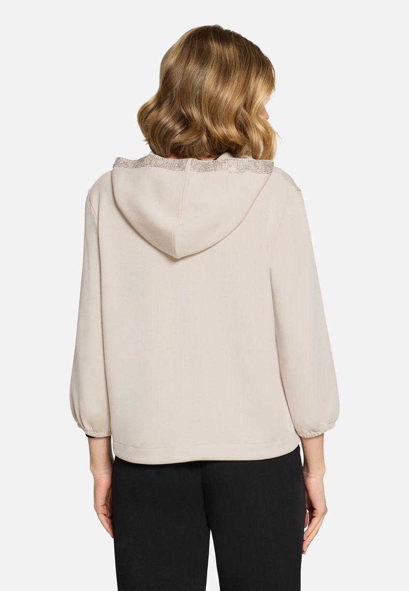 Shirtjacke mit Kapuze