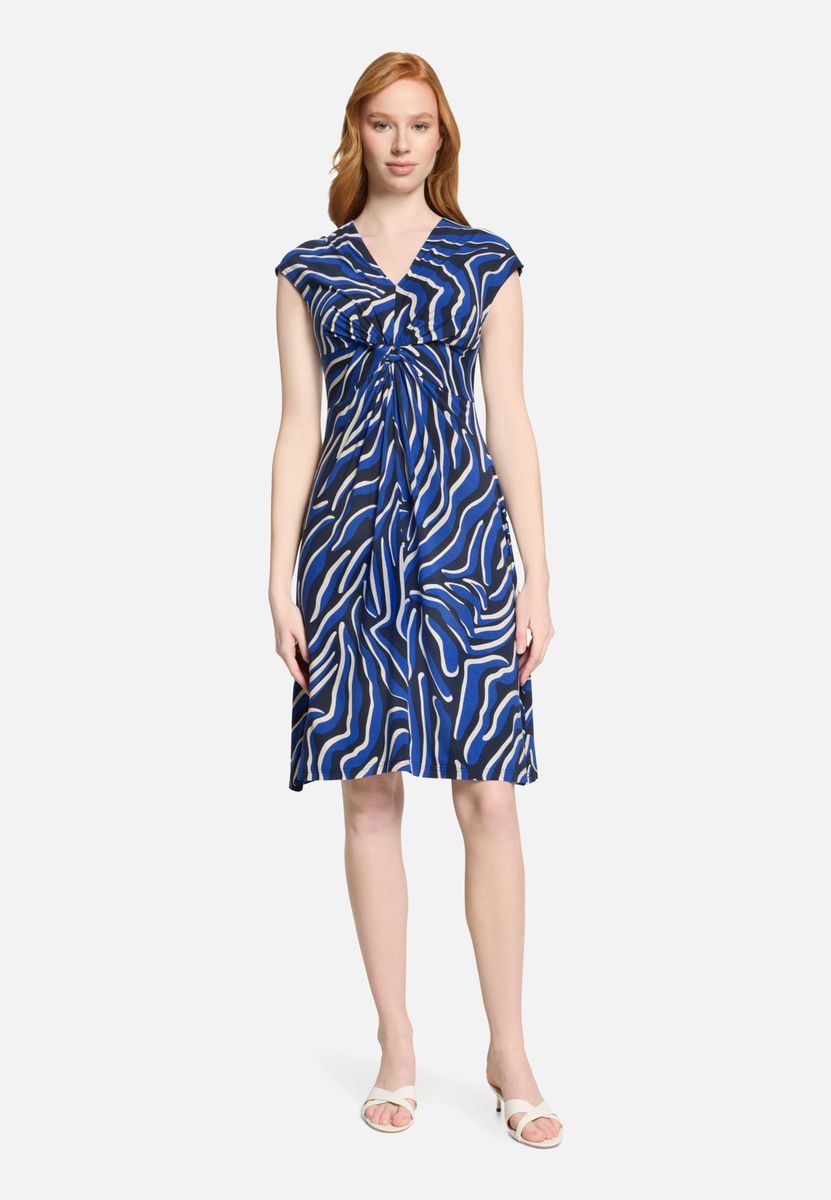 Jerseykleid mit Raffung