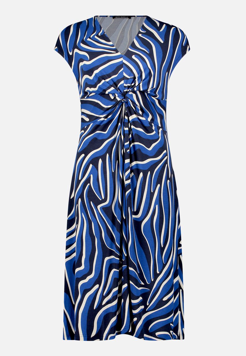 Jerseykleid mit Raffung