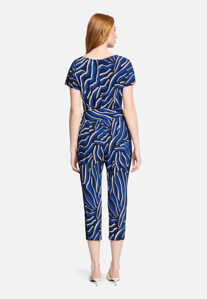 Jumpsuit mit abstraktem Wirbelmuster