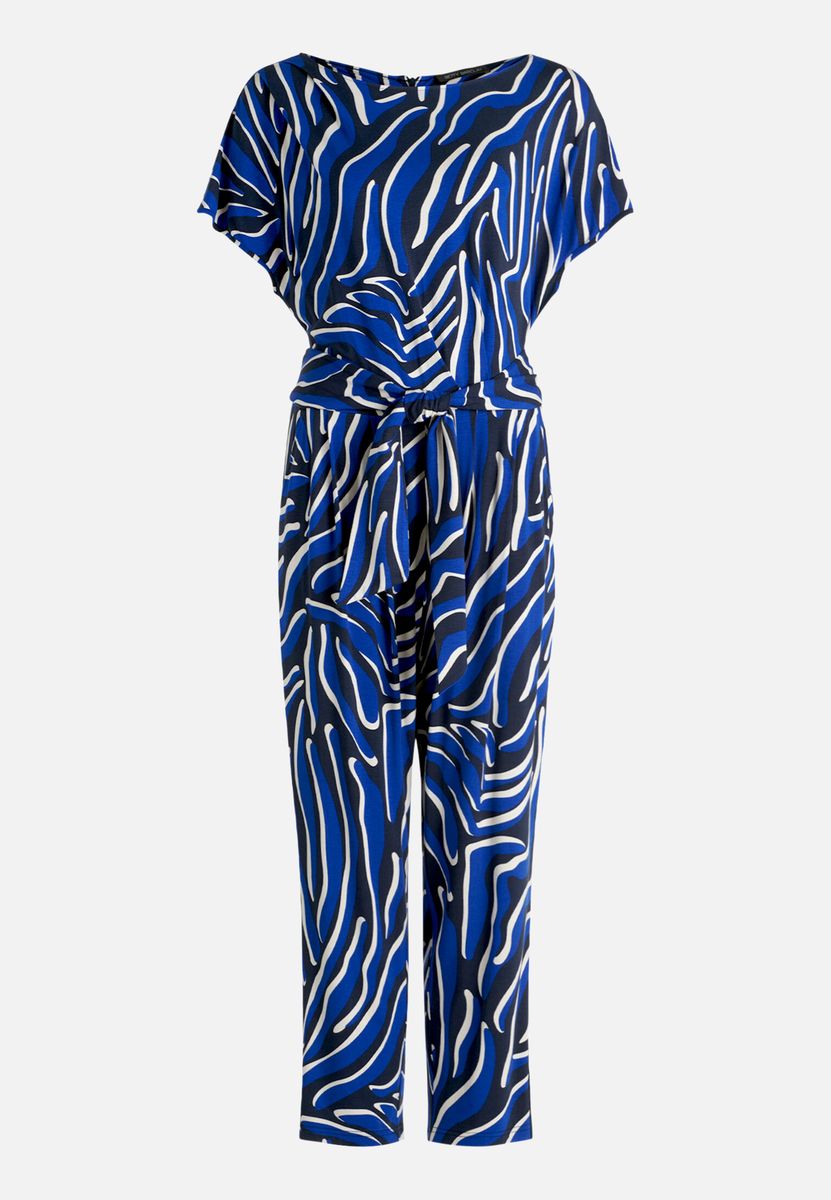Jumpsuit mit abstraktem Wirbelmuster