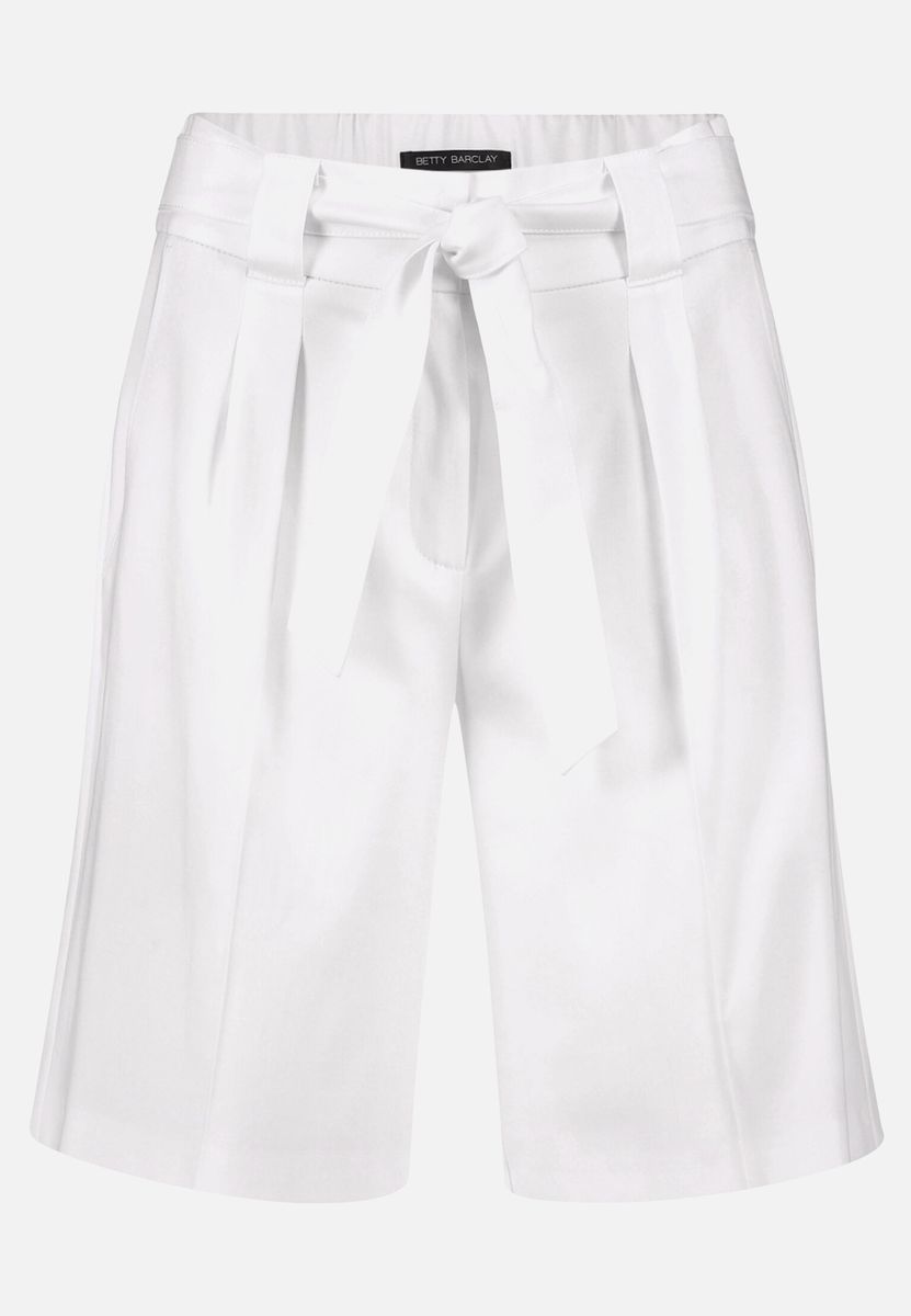 High-Waist-Shorts mit Bundfalten