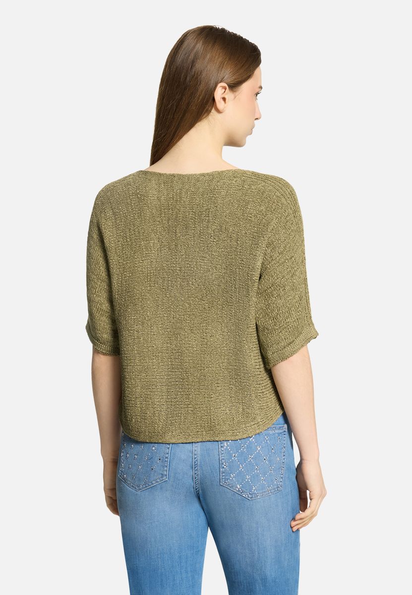 Strickpullover kurzarm
