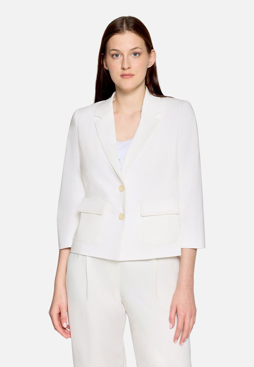 Taillierte Blazer-Jacke mit Dreiviertelarm