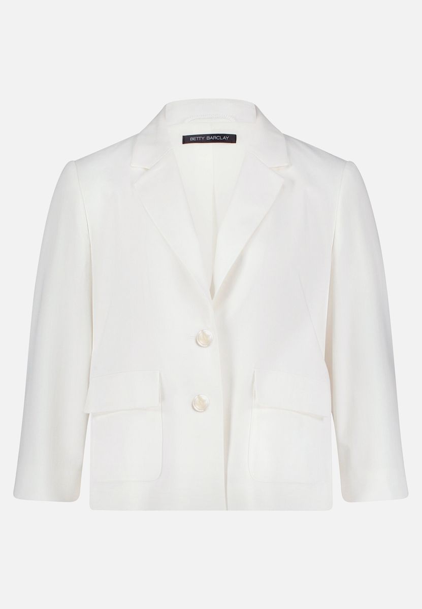 Taillierte Blazer-Jacke mit Dreiviertelarm