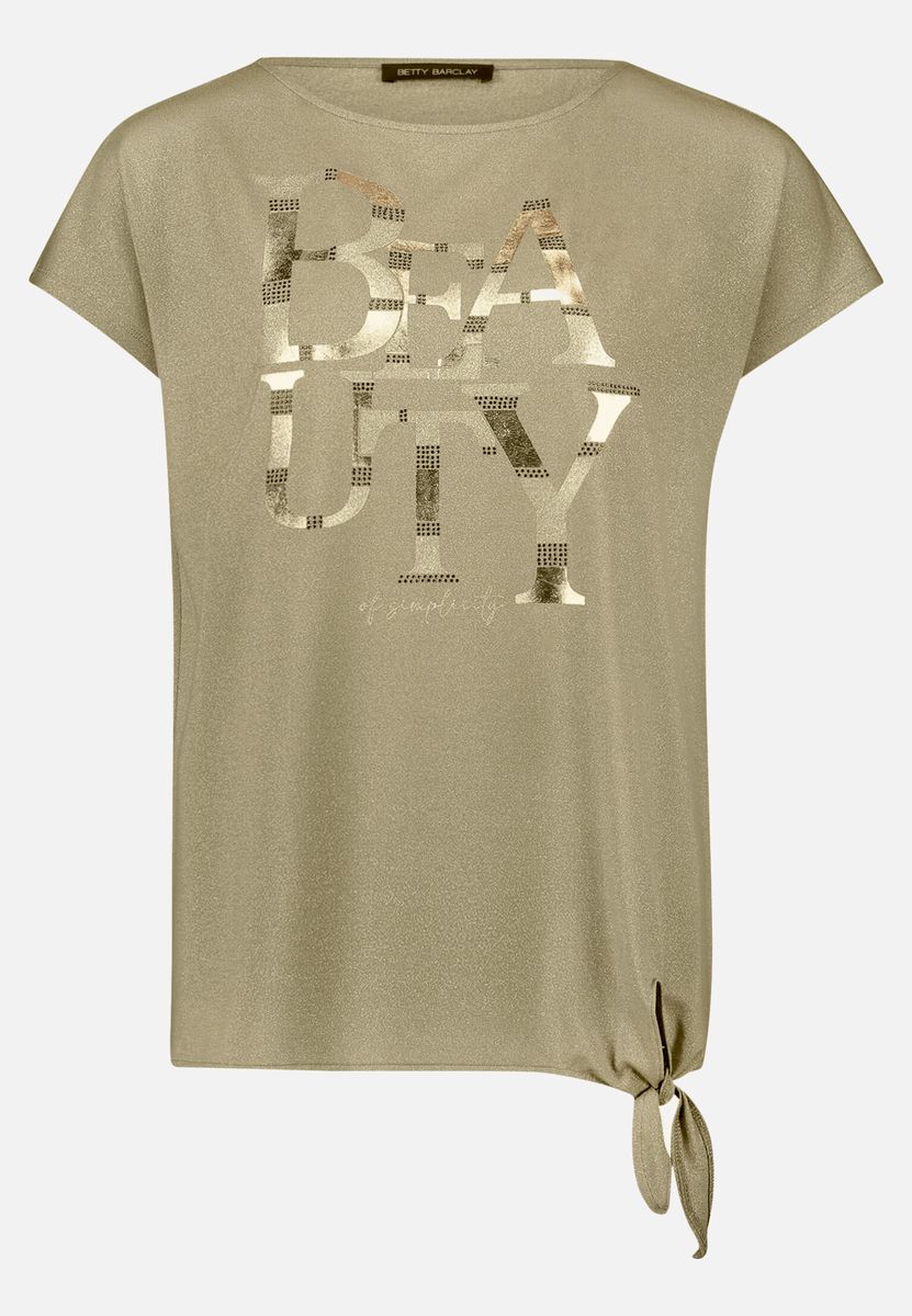 Halbarm-Shirt mit Schleifenknoten