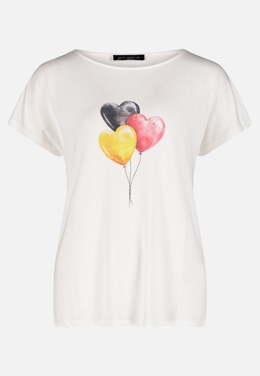 Basic Shirt mit U-Boot-Ausschnitt