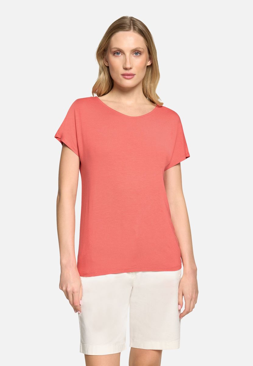 Lässiges T-Shirt mit Rundhalsausschnitt
