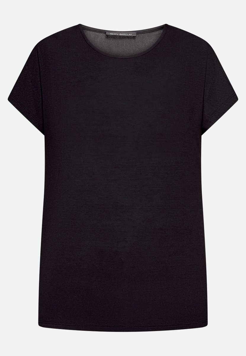 Lässiges Kurzarmshirt mit V-Ausschnitt