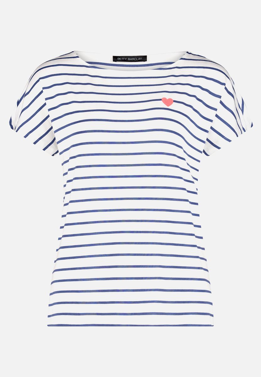 Casual-Shirt mit U-Boot-Ausschnitt