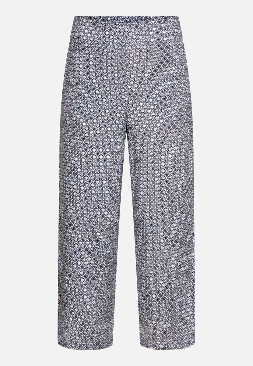 Weit geschnittene Hose mit Geoprint