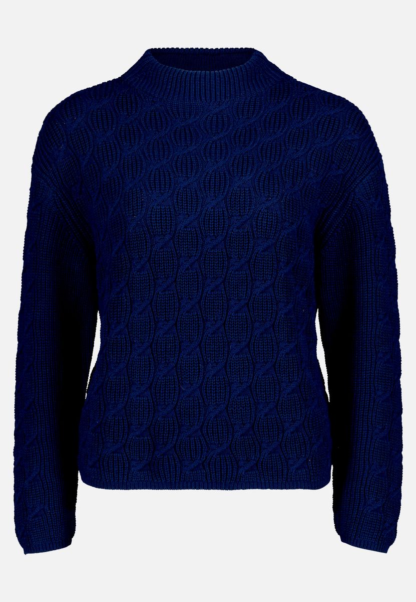 Grobstrick-Pullover mit Struktur
