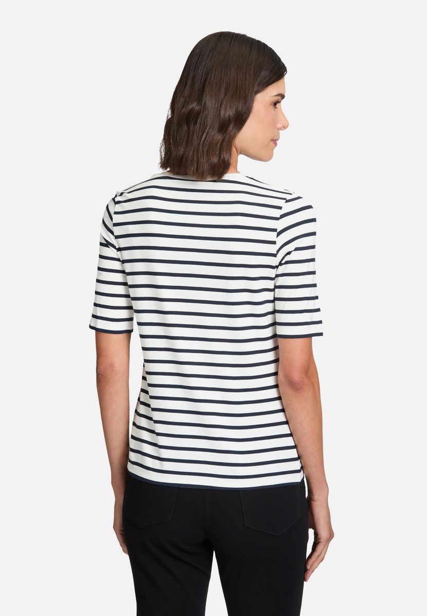Ringelshirt mit Schmucksteinen