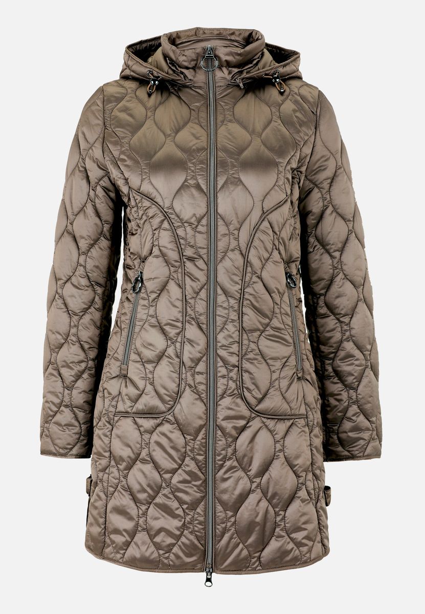 Outdoorjacke mit abnehmbarer Kapuze