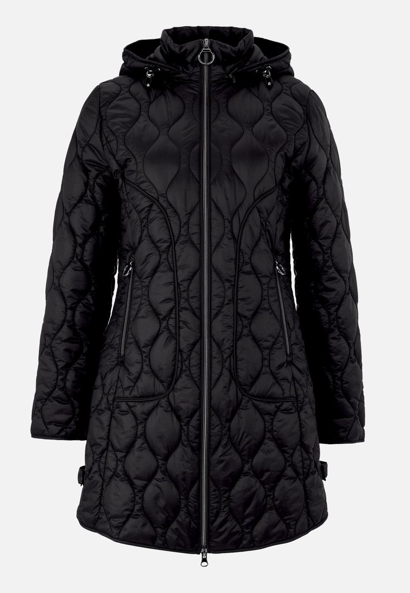 Outdoorjacke mit abnehmbarer Kapuze