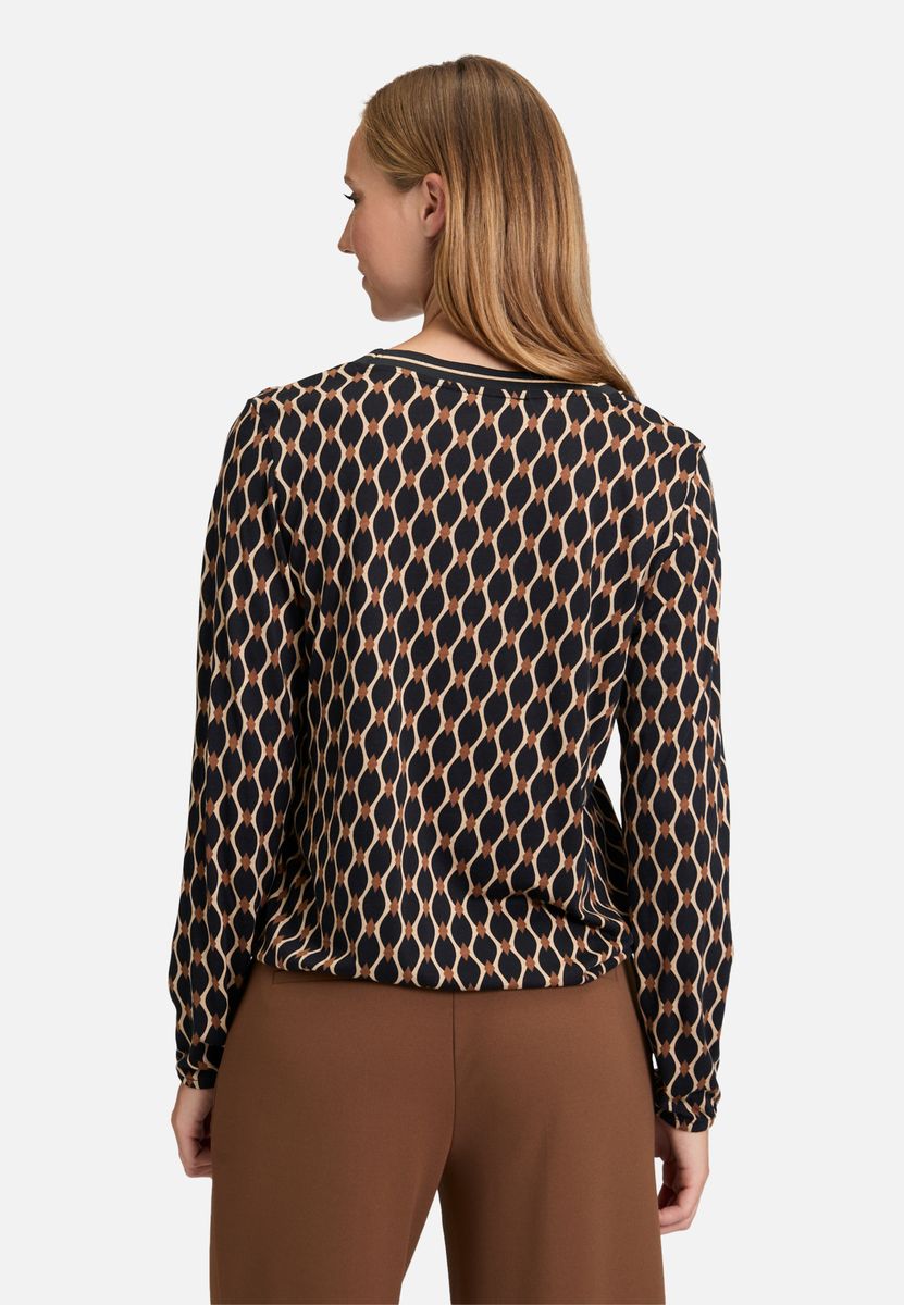 Blusenshirt mit V-Ausschnitt