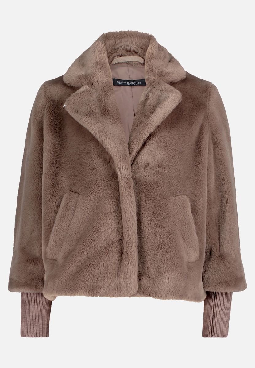 Outdoorjacke mit Plüsch