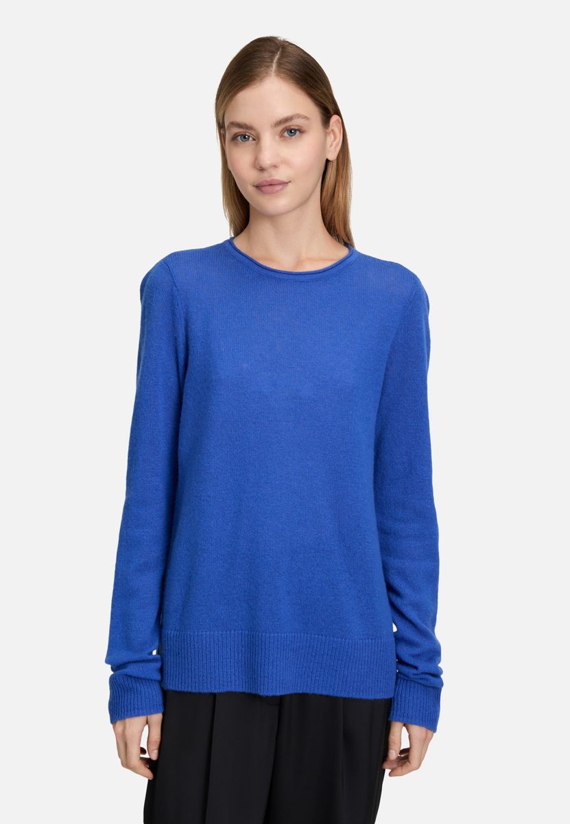 Kaschmir-Pullover mit Rundhalsausschnitt