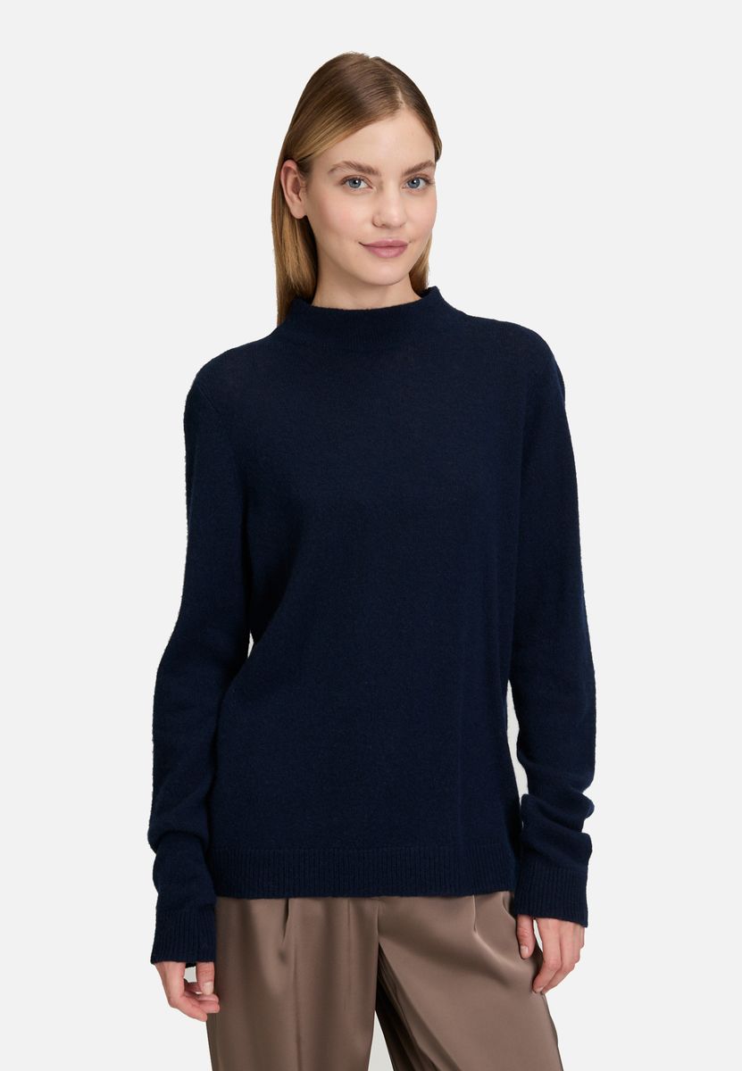 Kaschmir-Pullover mit Stehkragen