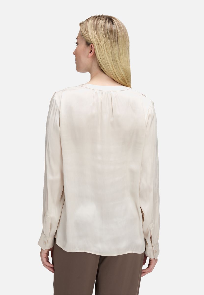 Satin-Bluse langarm
