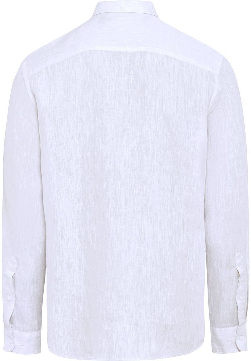 Klassisches Leinen Langarmhemd