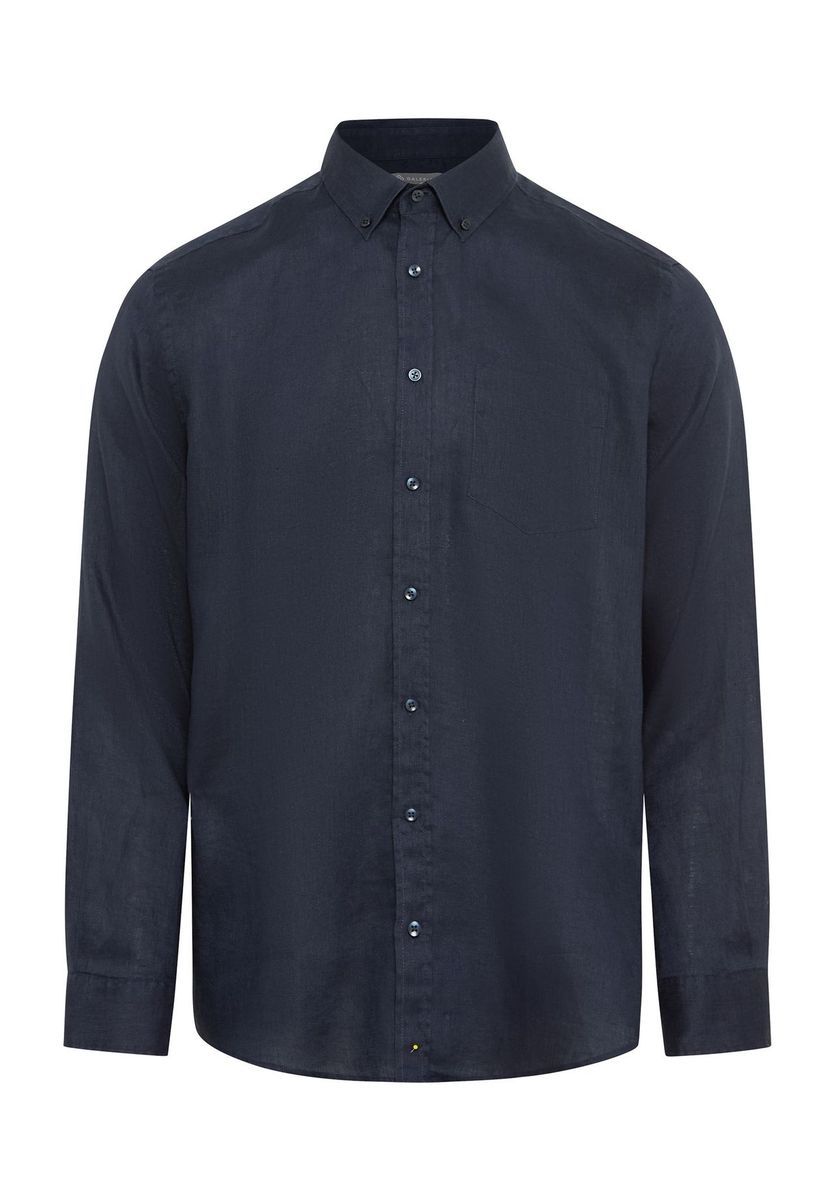 Herren Leinenhemd mit langen Ärmeln