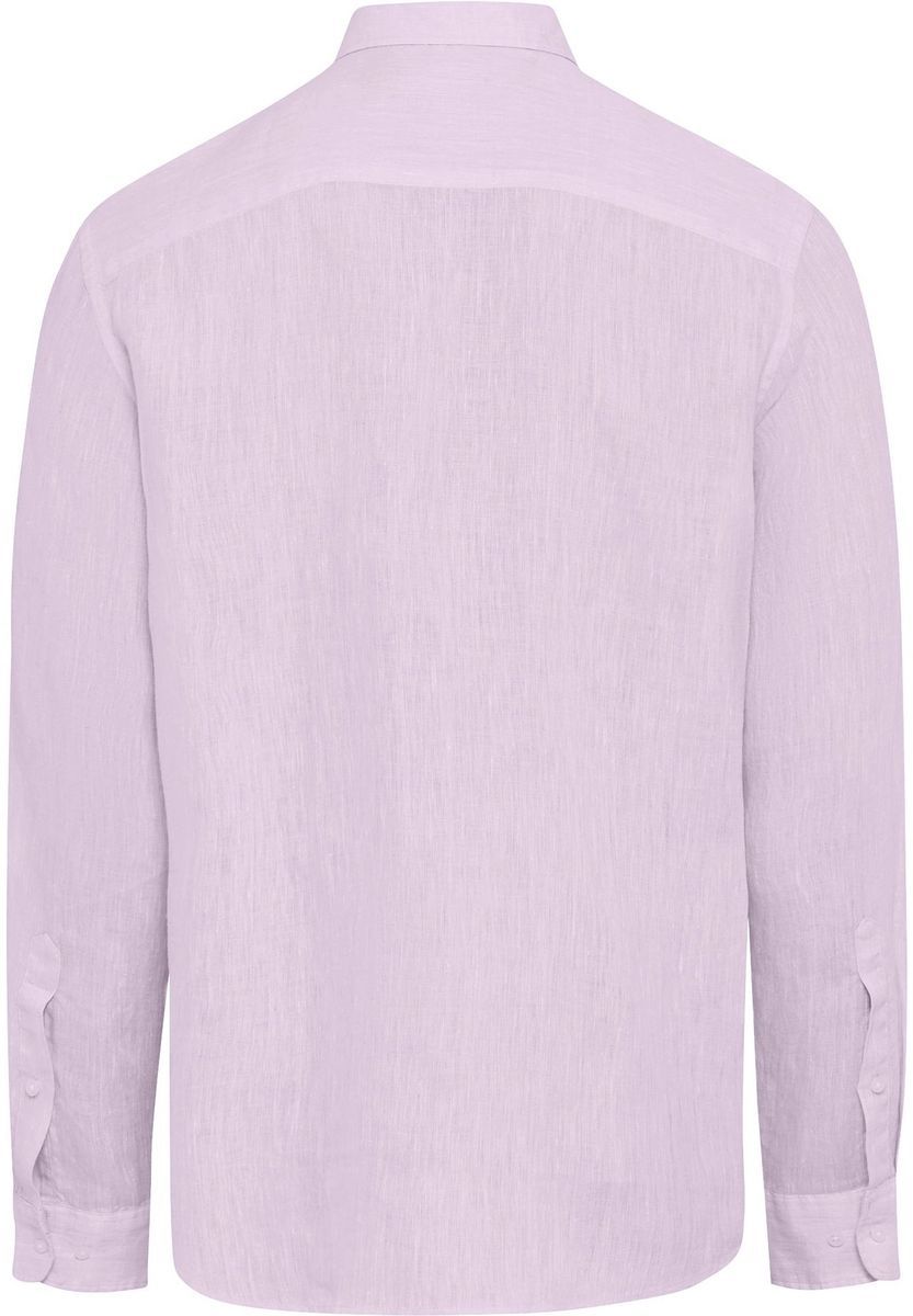 Klassisches Leinen Langarmhemd