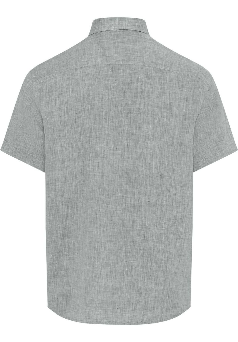 GALERIA Leinenfreizeithemd, Kurzarm, Button-Down-Kragen, für Herren, grün, M