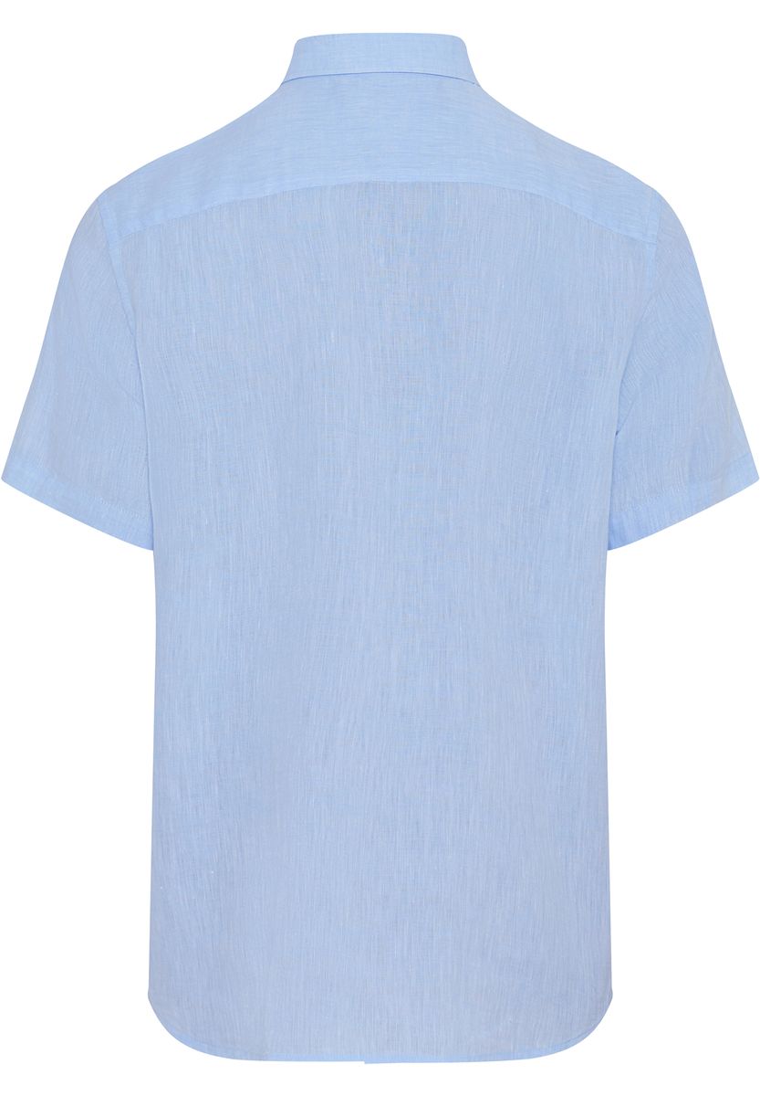 GALERIA Leinenfreizeithemd, Kurzarm, Button-Down-Kragen, für Herren, blau, M