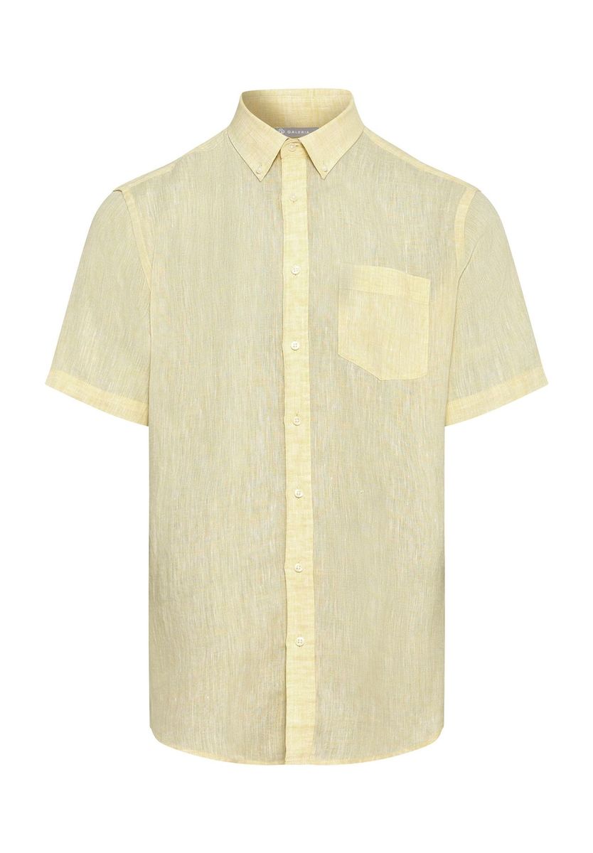 Herren Kurzarm Leinenhemd