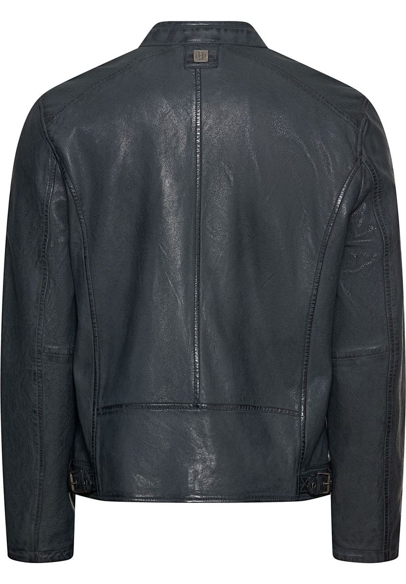 Herren Lederjacke mit Stehkragen